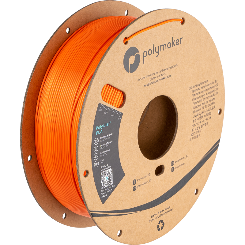 Filament PLA Silk Polymaker Polylite PLA Silk Orange