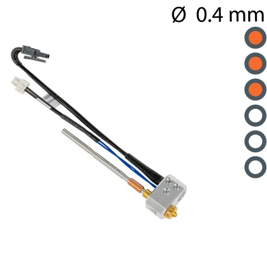 Hotend complet Original Prusa Nextruder Laiton 0.40 mm