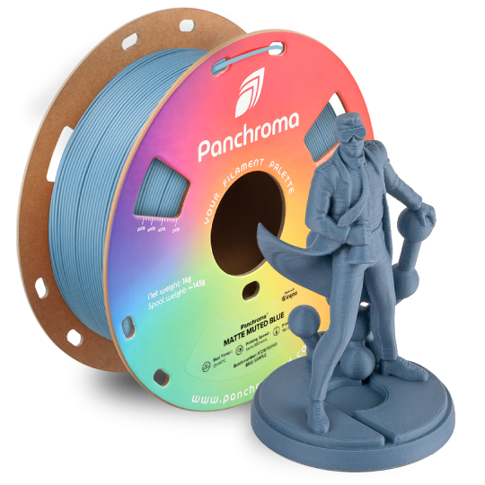 Filament Polymaker Panchroma™ PLA Matte Muted Blue - 1,75 mm - 1 KG
