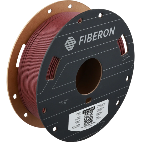 Polymaker Fiberon™ ASA-CF08 Dark Red 500g