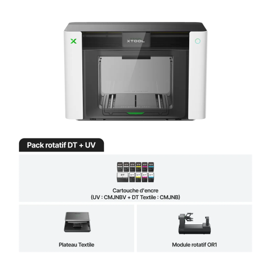 xTool O1 Omni UV + DTF - Rotatif