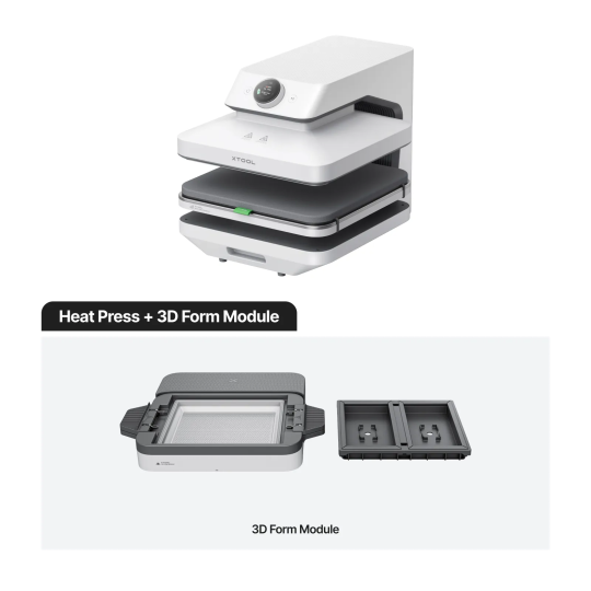 xTool WonderPress + 3D Form Module Bundle (presse à chaud automatique + module de thermoformage sous vide)
