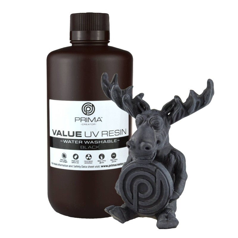 Résine PRIMA UV / DLP Noire Water Washable 1L