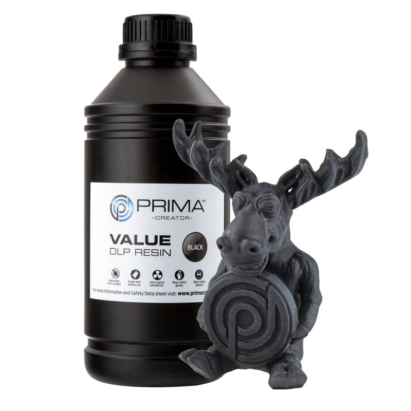 Résine PRIMA UV / DLP Noire Water Washable 1L