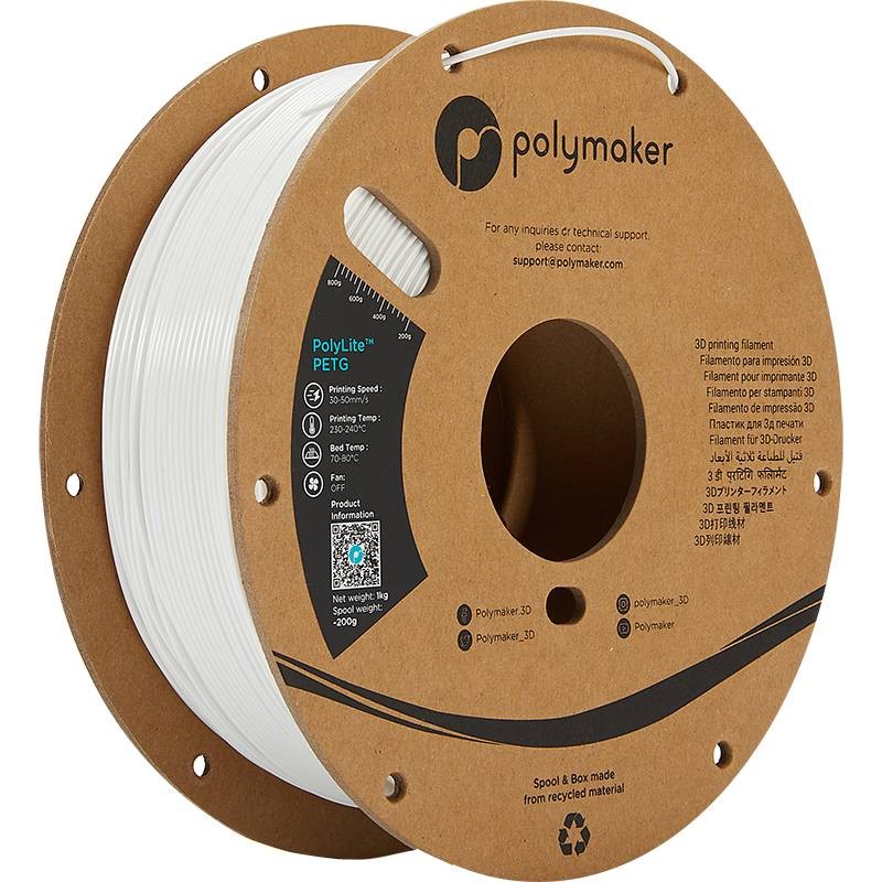 Polymaker - PETG Polylite Blanc