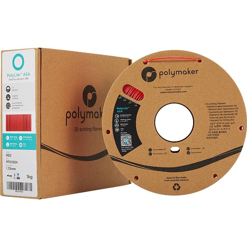 Polymaker - ASA Polylite rouge