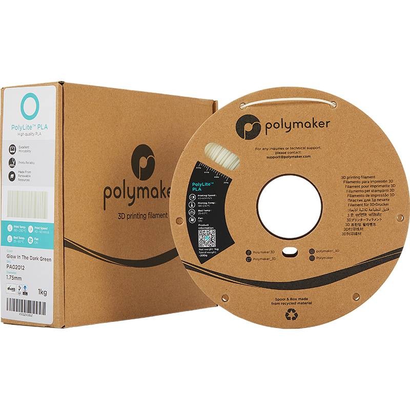 Polymaker Polylite PLA Glow in the Dark Blue (phosphorescent)