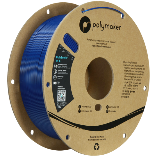 Polymaker PolySonic PLA Bleu (High Speed)