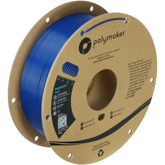 Polymaker PolySonic PLA Bleu (High Speed)