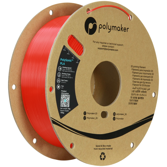 Polymaker PolySonic PLA Rouge (High Speed)