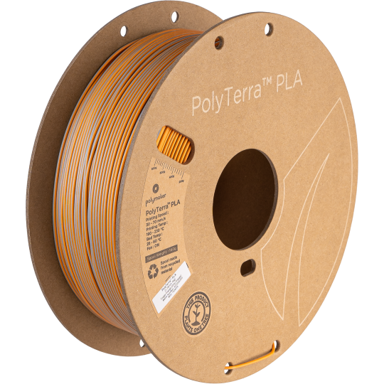 Polymaker PolyTerra PLA Dual Foggy Orange (Gris-Orange)