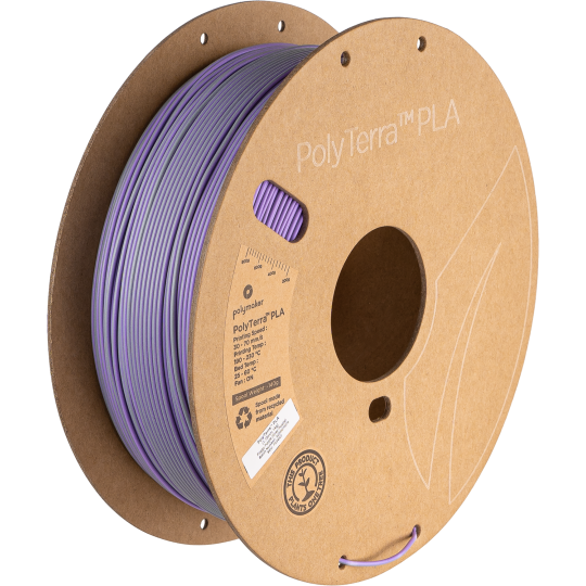 Polymaker PolyTerra PLA Dual Foggy Purple (Gris-Violet)