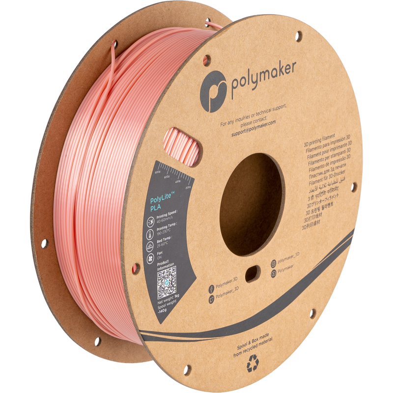 Filament PLA Silk Polymaker Polylite PLA Silk Pink