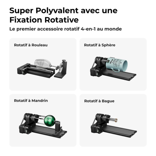 xTool système rotatif RA2Pro pour série D/S/P/F