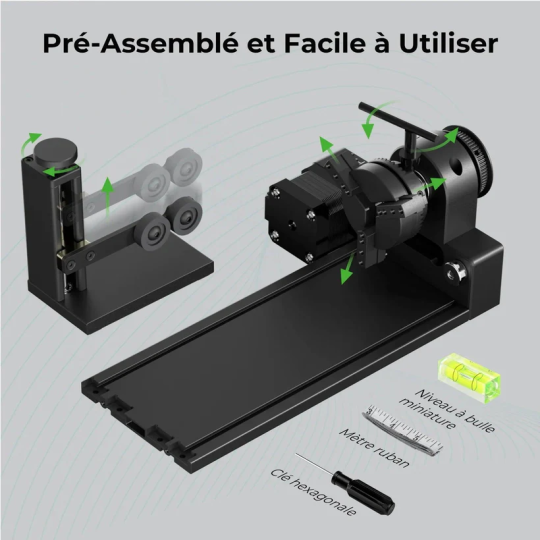 xTool système rotatif RA2Pro pour série D/S/P/F