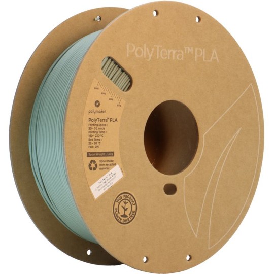 Polymaker PolyTerra PLA Muted Green (Vert Désaturé)