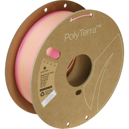 Polymaker PolyTerra PLA Spring (Dégradé Rose Pastel-Rose)