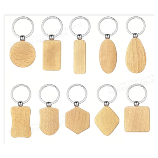 xTool Portes clés en bois formes mixtes 10pcs