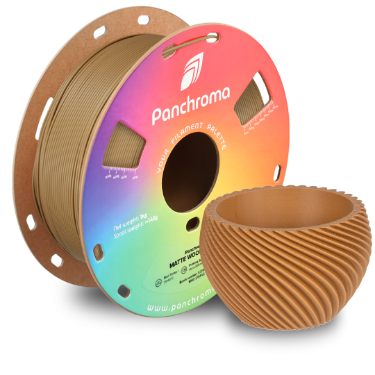 Polymaker Panchroma PLA Matte Wood Brown Polymaker Panchroma PLA Matte Wood Brown