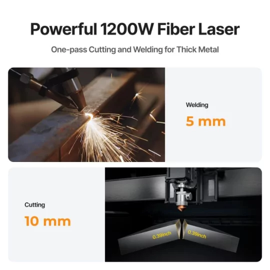 xTool MetalFab 1200W Machine de Soudage laser et Découpe CNC