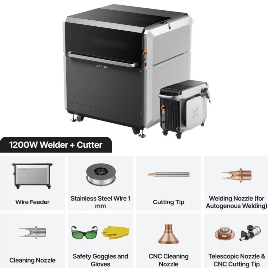 xTool MetalFab 1200W Machine de Soudage laser et Découpe CNC