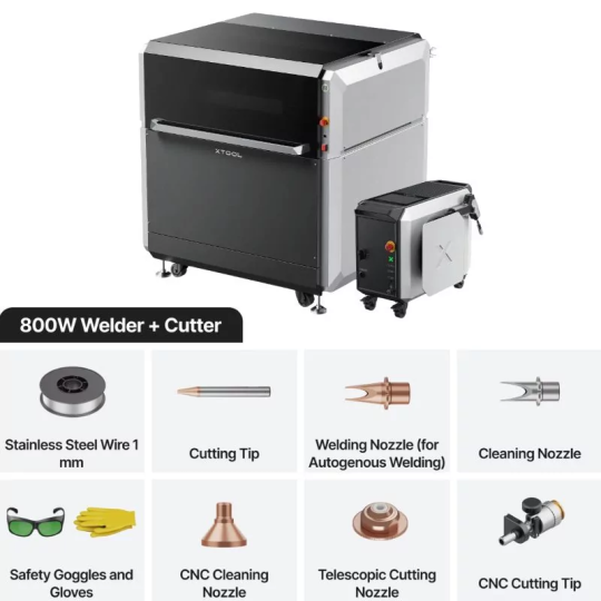 xTool MetalFab 800W Machine de Soudage laser et Découpe CNC