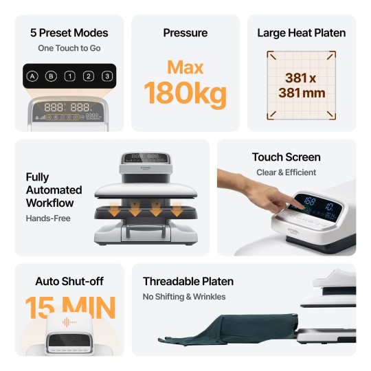 Presse à Chaud Automatique xTool HP2 - 38 x 38 cm