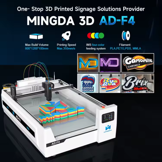 Solution de fabrication d'enseignes lumineuses 3D - Mingda AD-F4.