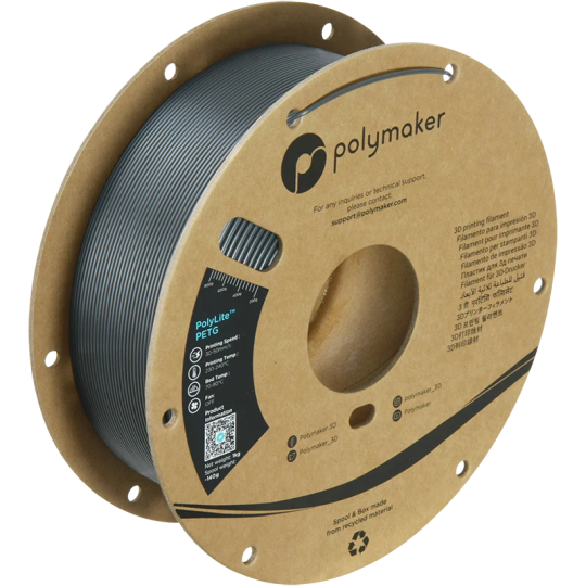 Polymaker PETG Polylite Gris Foncé