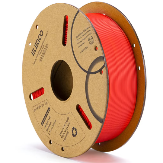 Filament PLA Rouge Elegoo 1.75 mm 1Kg