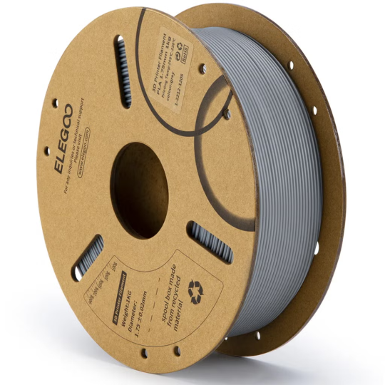 Filament PLA Gris Elegoo 1.75 mm 1Kg