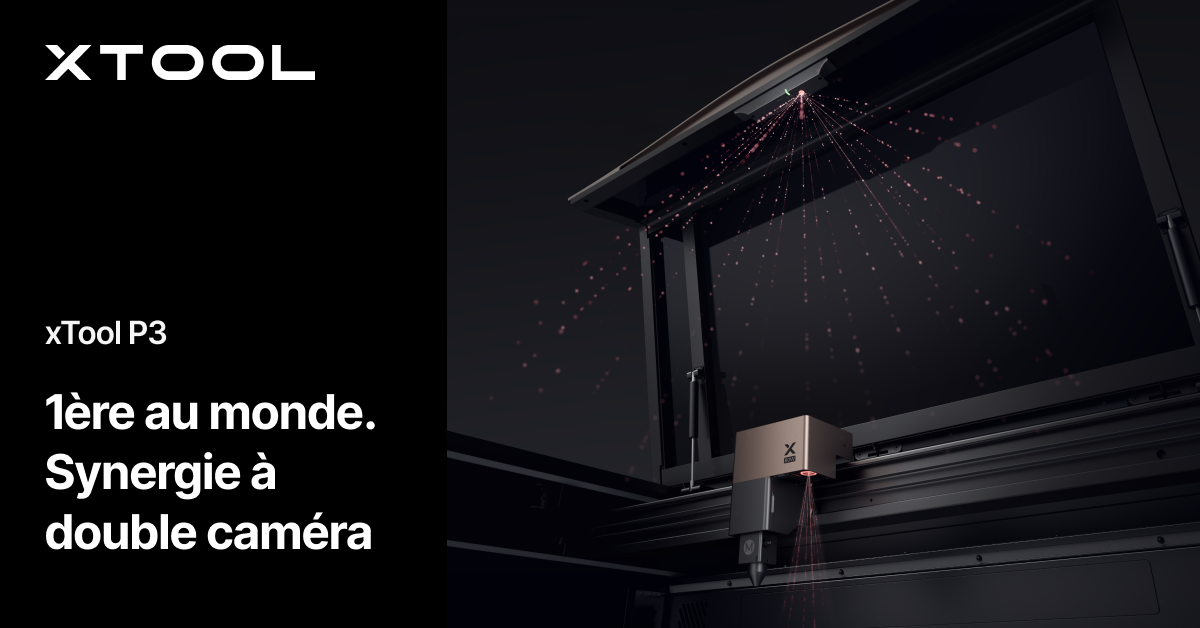Découpe précise d'une plaque de bois avec la machine laser xTool P3.